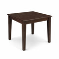 Table carrée en bois marron foncé