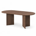 Table à manger ovale en bois de chêne